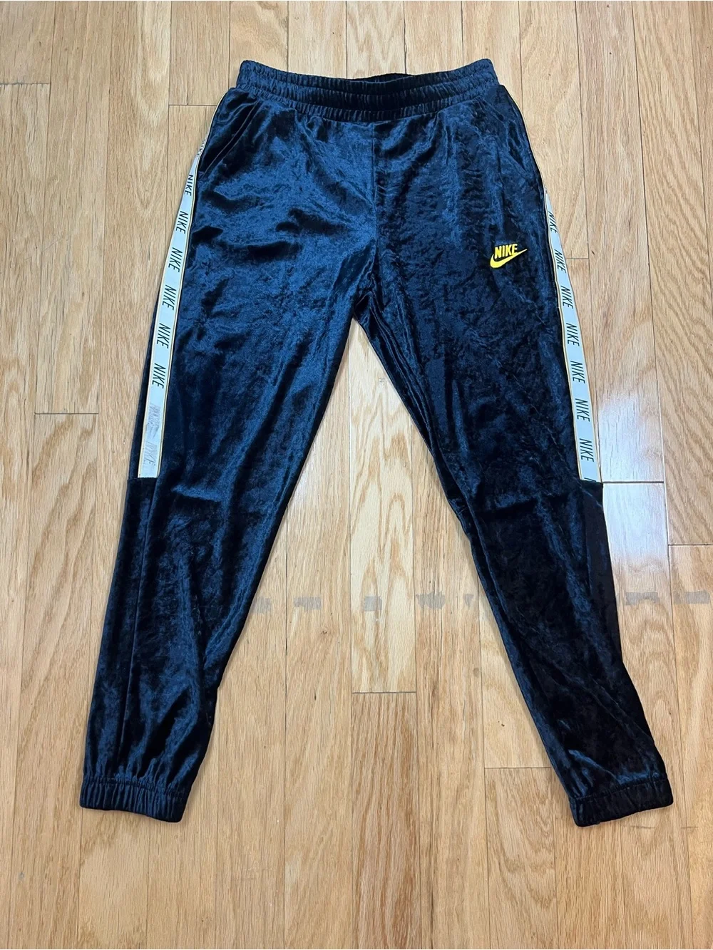 Nike Girls Blue Crushed Velour 2pc Tracksuit Set